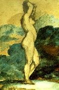 Theodore   Gericault femme nue oil